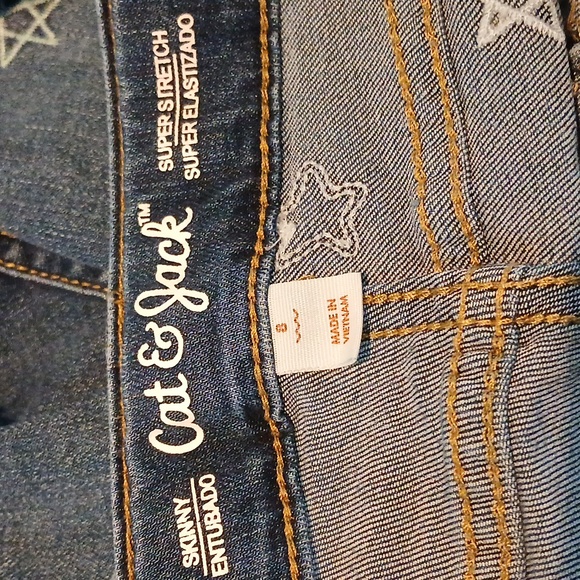 Gymboree Girl Tshirt & Cat & Jack Denim with Star Accents Size 8 - Picture 5 of 6